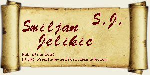 Smiljan Jelikić vizit kartica
